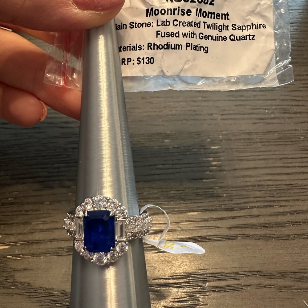 Timeless Blue Gemstone Silver Ring
